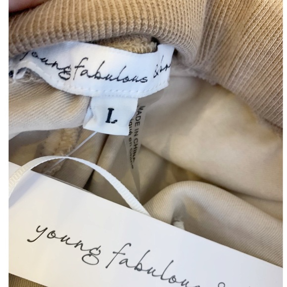 Young fabulous & broke tan cargo joggers large - Picture 5 of 7